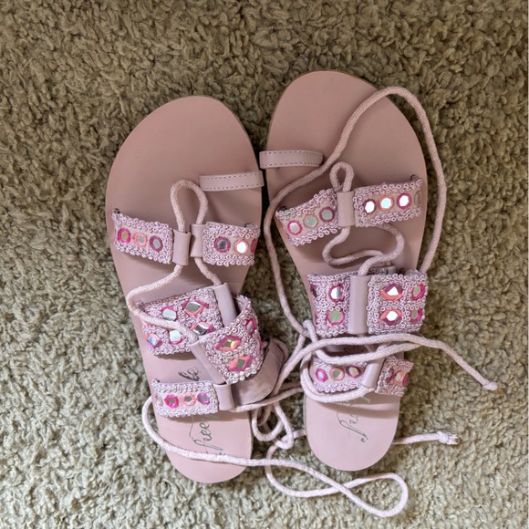 Free People Mantra Mirror Sandals 7.5 - Picture 3 of 6